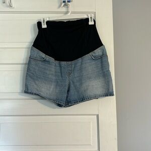 Isabel Maternity Midi Short Jean Shorts
